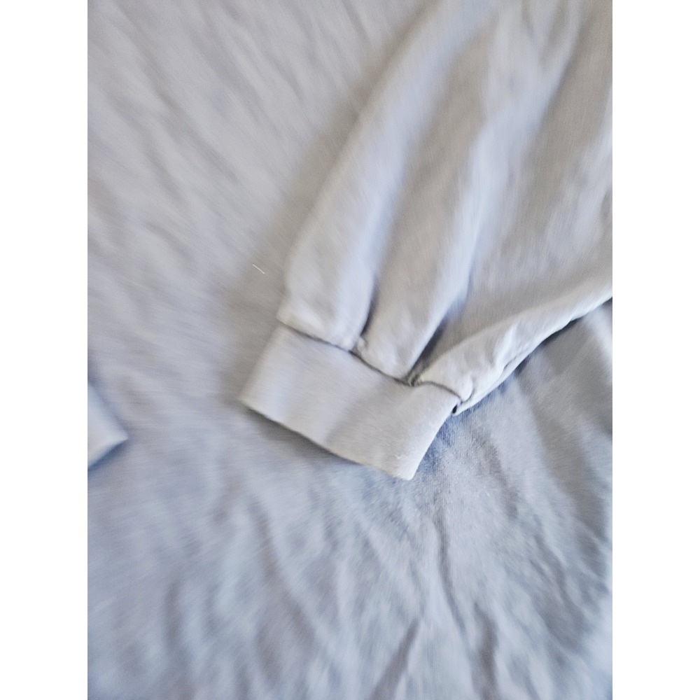 Vintage 90s Nike White Tag Embroidered Logo Navy Blue Mockneck Shirt Size XXL - Picture 2 of 7